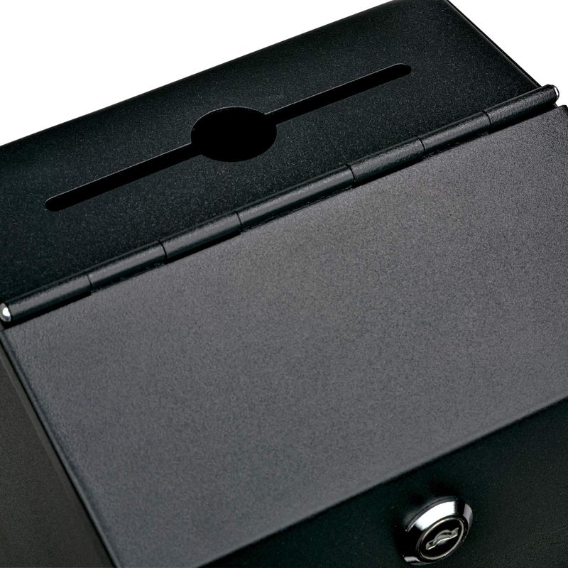 Mail Boss Locking Steel Suggestion Box Key Drop Box, Black - Image 3